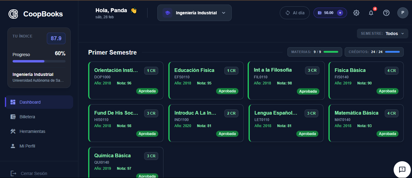 Dashboard Principal